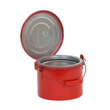 Load image into Gallery viewer, 4 Quart Red Steel Bench Can | Dasher Screen | B604 - B604 - image 1