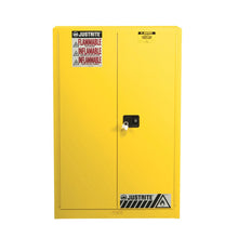 Load image into Gallery viewer, Yellow 60 Gallon Combustibles Safety Cabinet | 2 Manual-Close Doors | 894510 | Justrite - image 1
