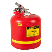 Load image into Gallery viewer, 5 Gallon Red Round Plastic Type I Safety Can for Flammables | 14561 | Justrite - image 1