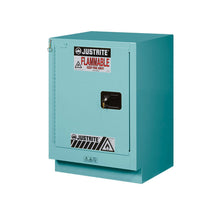 Load image into Gallery viewer, 15 Gal Under Fume Hood Corrosives Cabinet | Left Self Close Door, Blue | 8825322 | Justrite - image 1