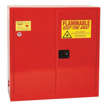 Load image into Gallery viewer, Red 40 Gal Paint and Ink Safety Cabinet 3 Shelves 2 Door | PI32X - PI32X - image 1