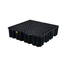Load image into Gallery viewer, 4 Drum Spill Pallet | Black Plastic, With Drain | 1640B - 1640B - image 1