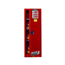 Load image into Gallery viewer, 22 Gallon Red Flammable Safety Cabinet | 1 Door, Slimline | 892221 | Justrite - image 1