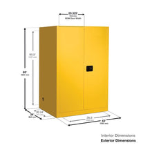 Load image into Gallery viewer, Gray 60 Gal Drum Cabinet With Drum Rollers | 2 Self-Close Doors | 899073 - 899073 - image 1