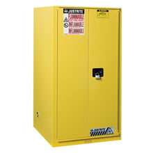 Load image into Gallery viewer, Yellow 60 Gal Flammable Cabinet | 1 Bi-Fold Self-Close Door | 896080 | Justrite - image 1