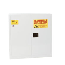 Load image into Gallery viewer, White, 30 Gal Flammable Liquid Cabinet, 1 Shelf, 2 Door, Self Close | 3010XWHTE - 3010XWHTE - image 1