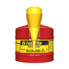 Load image into Gallery viewer, Type 1 | Steel Safety Can w/ Funnel | 5 Gal, Red | 7150110 | Justrite - image 1