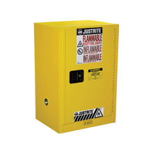 Load image into Gallery viewer, 12 Gallon Yellow Flammable Cabinet | 1 Manual Door | 891200 | Justrite - image 1
