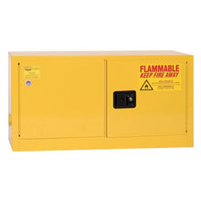 Load image into Gallery viewer, Yellow 15 Gal Flammable Liquid Cabinet | Add-On | 1 Shelf, 2 Door, Self Close | ADD14X - ADD14X - image 1