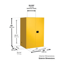 Load image into Gallery viewer, Red 110 Gal Cabinet With Drum Support | 2 Manual-Close Doors | 899101 - 899101 - image 1