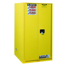 Load image into Gallery viewer, Yellow 96 Gallon Combustibles Safety Cabinet | 2 Manual-Close Doors | 896010 | Justrite - image 1