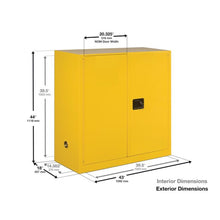 Load image into Gallery viewer, White, 30 Gal Flammable Liquid Cabinet, 1 Shelf, 2 Door, Self Close | 3010XWHTE - 3010XWHTE - image 2
