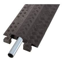 Load image into Gallery viewer, 1Ch Cable Protector, 2.25" Dia Lines, Black, Linebacker | CP1X225-GP-DO-B - CP1X225-GP-DO-B - image 2