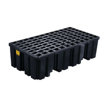 Load image into Gallery viewer, 2 Drum Spill Pallet | Black Plastic, Without Drain | 1620BND - 1620BND - image 2