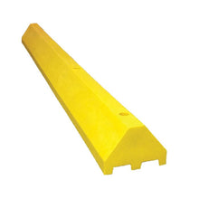 Load image into Gallery viewer, 8' Yellow Truck Parking Stop with Steel Spike Hardware, Plastic | TS8-SY - TS8-SY - image 2