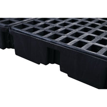 Load image into Gallery viewer, Black 6 Drum Modular Spill Containment Platform With Drain | 1686BD - 1686BD - image 2