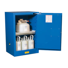Load image into Gallery viewer, Royal Blue 12 Gal Hazmat Cabinet | 1 Self-Close Door | 861228 | Justrite - image 2