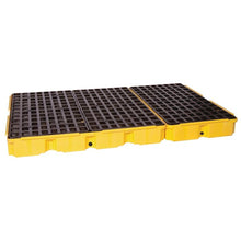 Load image into Gallery viewer, Yellow 6 Drum Modular Spill Containment Platform With Drain | 1686D - 1686D - image 2