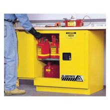 Load image into Gallery viewer, 22 Gal Yellow Flammable Cabinet | Under Counter, 2 Door | 892300 | Justrite - image 2