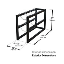 Load image into Gallery viewer, Gas Cylinder Barricade Rack | 4 Cylinder Capacity, 1 Wide by 4 Deep | 35096 - 35096 - image 2