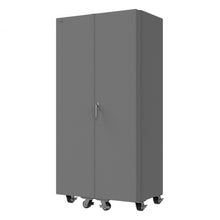 Load image into Gallery viewer, Durham Mobile Cabinet, 14 Gauge, 102 Bins, 3 shelves, 36 x 24 x 76 - image 2