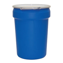 Load image into Gallery viewer, Blue 30 Gal Open Head Plastic Drum | Metal Lever-Lock | 1601MB - 1601MB - image 2