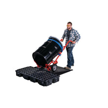 Load image into Gallery viewer, Black 2 Drum Modular Spill Containment Platform With Drain | 1632BD - 1632BD - image 2
