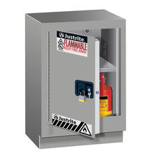 Load image into Gallery viewer, Sliver 15 Gal Under Fume Hood Safety Cabinet | 1 Manual-Close Door, Lt Hinge | 882414 - 882414 - image 2