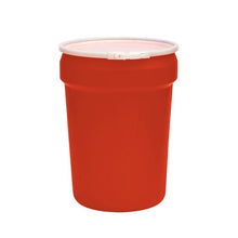 Load image into Gallery viewer, Red 30 Gal Plastic Drum Barrel | Plastic Lever-Lock | 1601RED - 1601RED - image 2