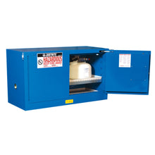 Load image into Gallery viewer, Royal Blue 17 Gal Hazmat Cabinet | 2 Self-Close Doors | 861728 | Justrite - image 2