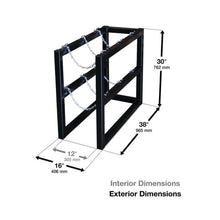 Load image into Gallery viewer, Gas Cylinder Barricade Rack | 3 Cylinder Capacity, 1 Wide by 3 Deep | 35090 - 35090 - image 2