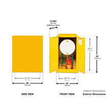Load image into Gallery viewer, Green 55 Gal Pest One Drum Horizontal Safety Cabinet | PEST1928X - PEST1928X - image 2