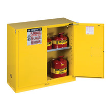 Load image into Gallery viewer, White 30 Gallon Flammable Safety Cabinet | 2 Self-Close Doors | 893025 | Justrite - image 2