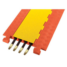 Load image into Gallery viewer, 4Ch Cable Protector, 1.35" Dia. Cables, Heavy Duty | Linebacker | CP4X125-Y/O | Checkers-Safety - image 2