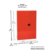 Load image into Gallery viewer, 30 Gal Yellow Aerosol Can Safety Cabinet | Manual Close | YPI77X | Justrite - image 2