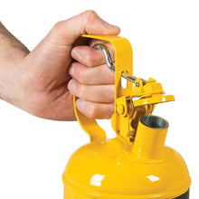 Load image into Gallery viewer, 1 Pint Yellow Type I Steel Safety Can | Diesel | 10011 | Justrite - image 2