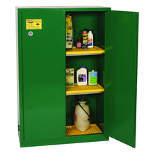 Load image into Gallery viewer, Green 45 Gal Pesticide Safety Cabinet Manual Close | PEST47X | Justrite - image 2