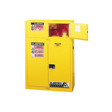 Load image into Gallery viewer, Yellow 12 Gallon Flammable Safety Cabinet | 2 Manual-Close Doors | 891300 | Justrite - image 2