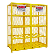 Load image into Gallery viewer, Durham Horizontal Gas Cylinder Cabinet, Capacity of 16, Self Close - image 2