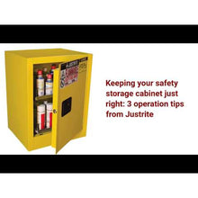 Load image into Gallery viewer, Gray 110 Gal Cabinet With Drum Support | 2 Manual-Close Doors | 899103 - 899103 - image 2