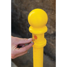 Load image into Gallery viewer, 2 Gal Yellow Metal and Poly Butt Can | 1202 | Justrite - image 3