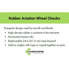 Load image into Gallery viewer, 12" Rubber Aircraft Wheel Chock, Single | RC5512-S - RC5512-S - image 3