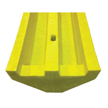 Load image into Gallery viewer, 8' Yellow Truck Parking Stop with Steel Spike Hardware, Plastic | TS8-SY - TS8-SY - image 3