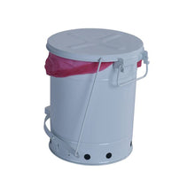 Load image into Gallery viewer, White 10 Gallon Biohazard Waste Can | Foot-Operated, Self-Closing | 05930 | Justrite - image 3