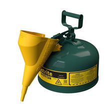 Load image into Gallery viewer, Type 1 | Green Safety Can w/ Funnel | 2 Gal | 7120410 - 7120410 - image 3