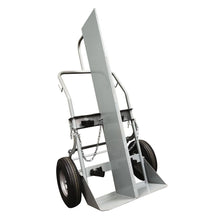 Load image into Gallery viewer, Double Cylinder Hand Truck With Firewall | 16" Pneumatic Wheels, Rear Casters | 35044 - 35044 - image 4