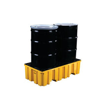 Load image into Gallery viewer, 2 Drum Spill Pallet | Yellow Plastic, Without Drain | 1620ND - 1620ND - image 4