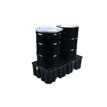 Load image into Gallery viewer, 2 Drum Spill Pallet | Black Plastic, Without Drain | 1620BND - 1620BND - image 4