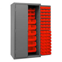 Load image into Gallery viewer, Durham Cabinet, 14 Gauge, 132 Red Bins, 36 x 24 x 72 - image 4