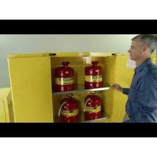 Load image into Gallery viewer, Sliver 15 Gal Under Fume Hood Safety Cabinet | 1 Manual-Close Door, Lt Hinge | 882414 - 882414 - image 4